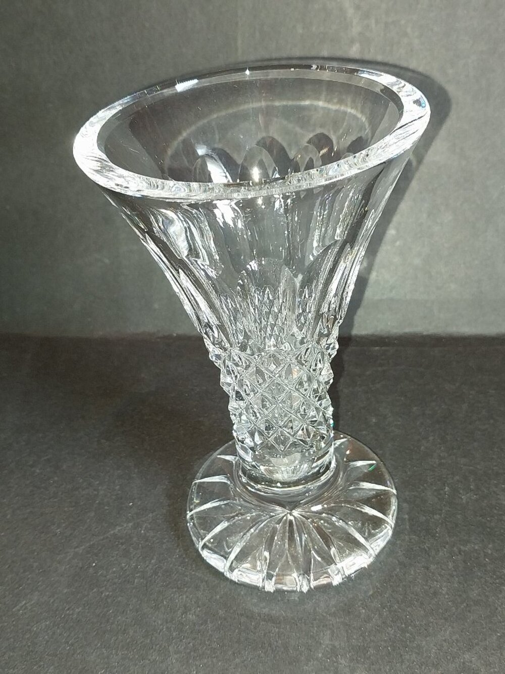 Waterford Crystal 6" Lead Crystal Footed Vase